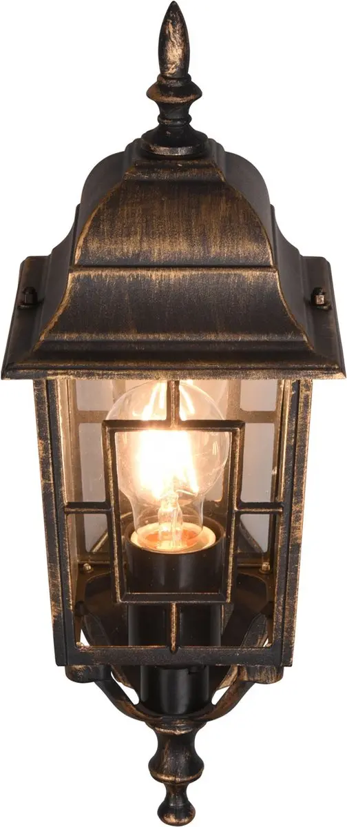 Trio Volturno Buitenwandlamp - IP23 - Antieke Roest - afbeelding 4 van 6