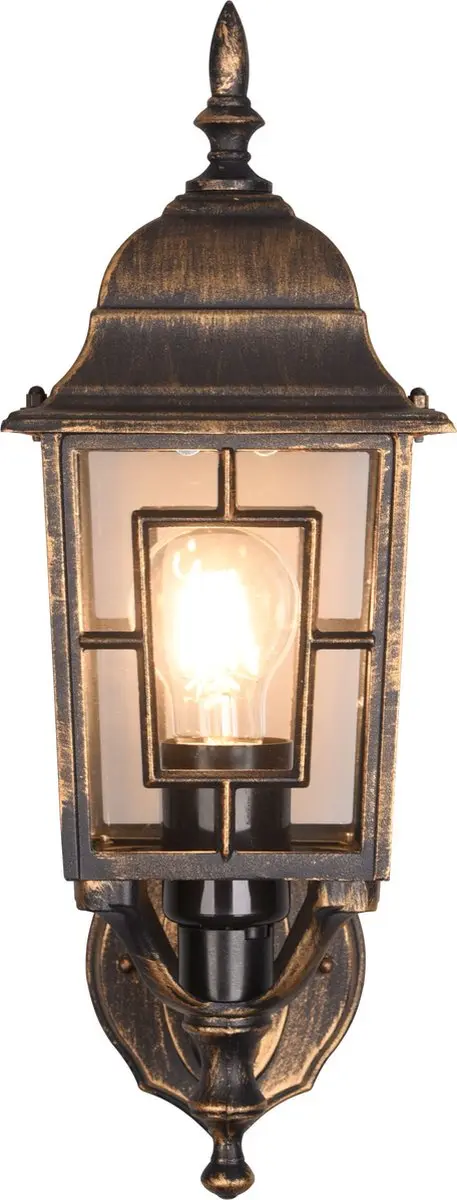 Trio Volturno Buitenwandlamp - IP23 - Antieke Roest - afbeelding 3 van 6