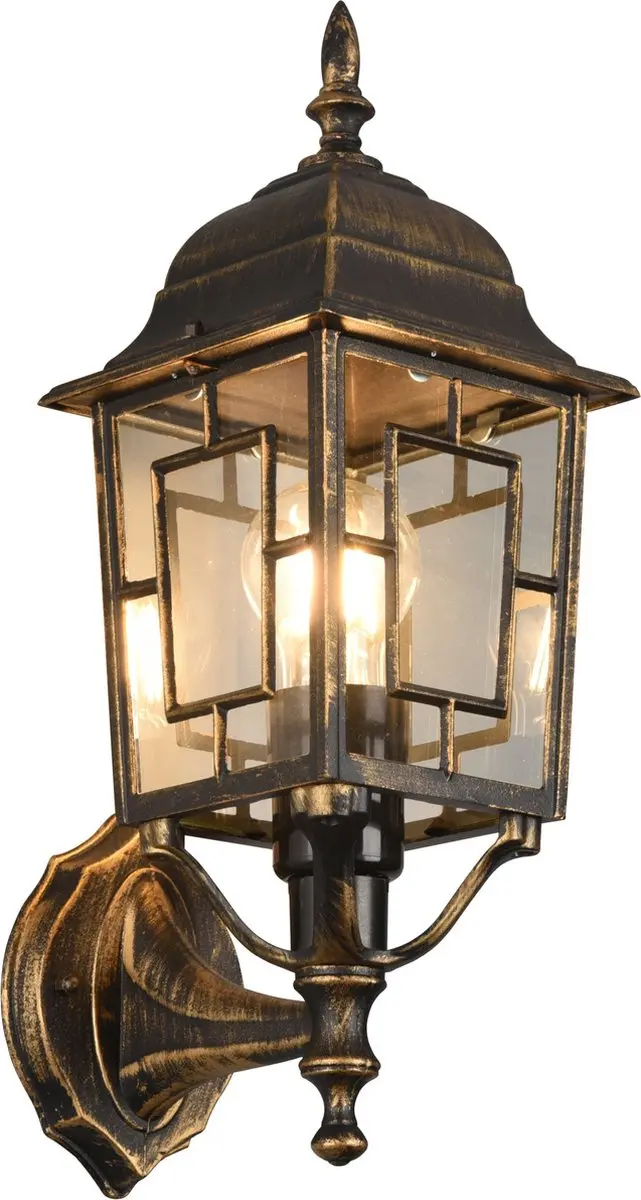 Trio Volturno Buitenwandlamp - IP23 - Antieke Roest - afbeelding 2 van 6