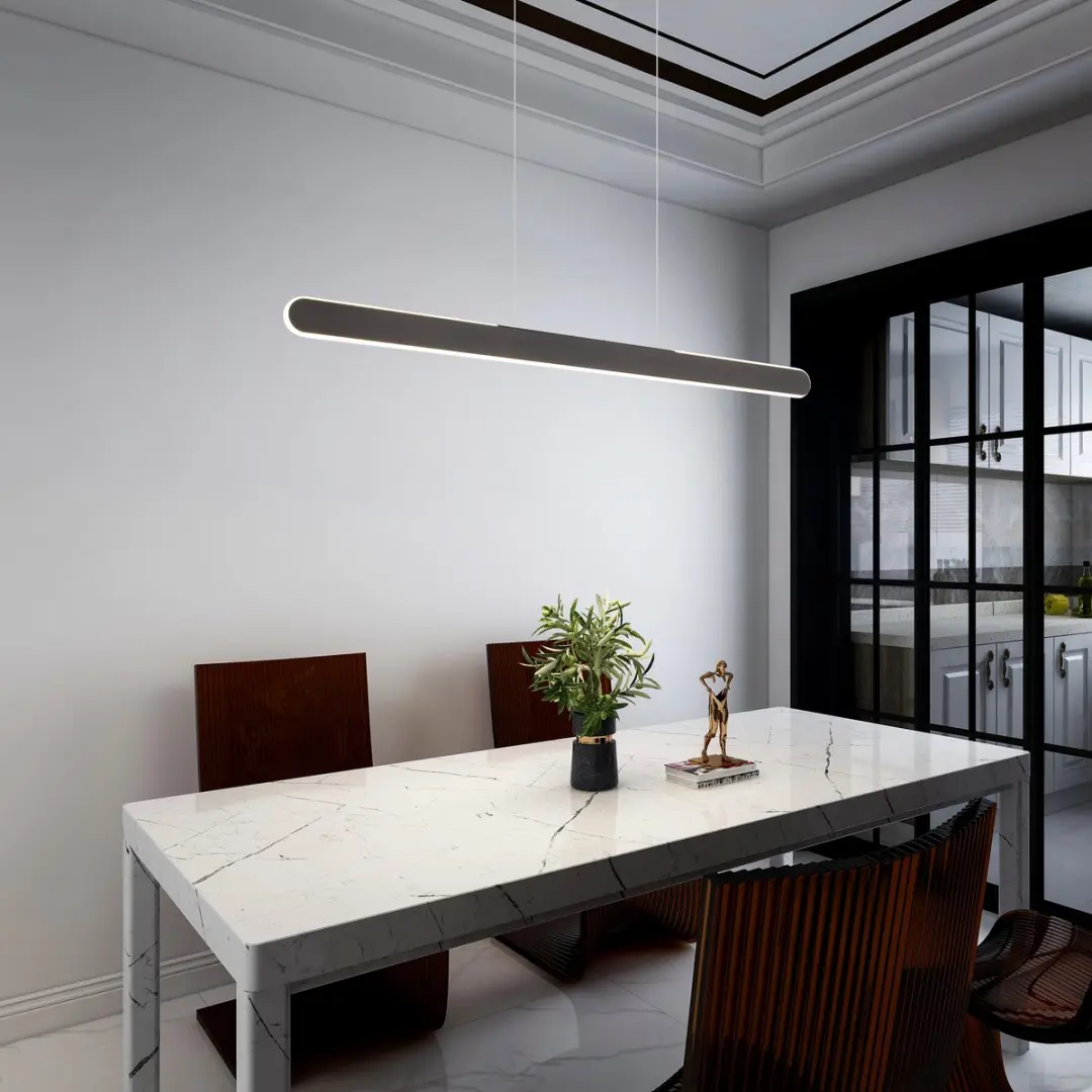 Trio Helios Hanglamp - 28W LED - Zwart Mat - afbeelding 5 van 6