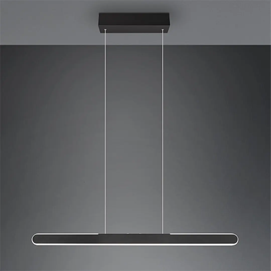Trio Helios Hanglamp - 28W LED - Zwart Mat - afbeelding 3 van 6