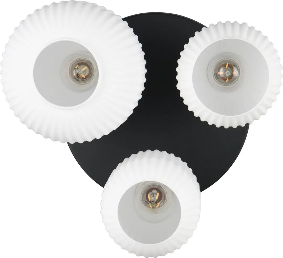 Trio Diva Plafondlamp - 3-lamps - Ø39cm - Messing mat - afbeelding 2 van 5