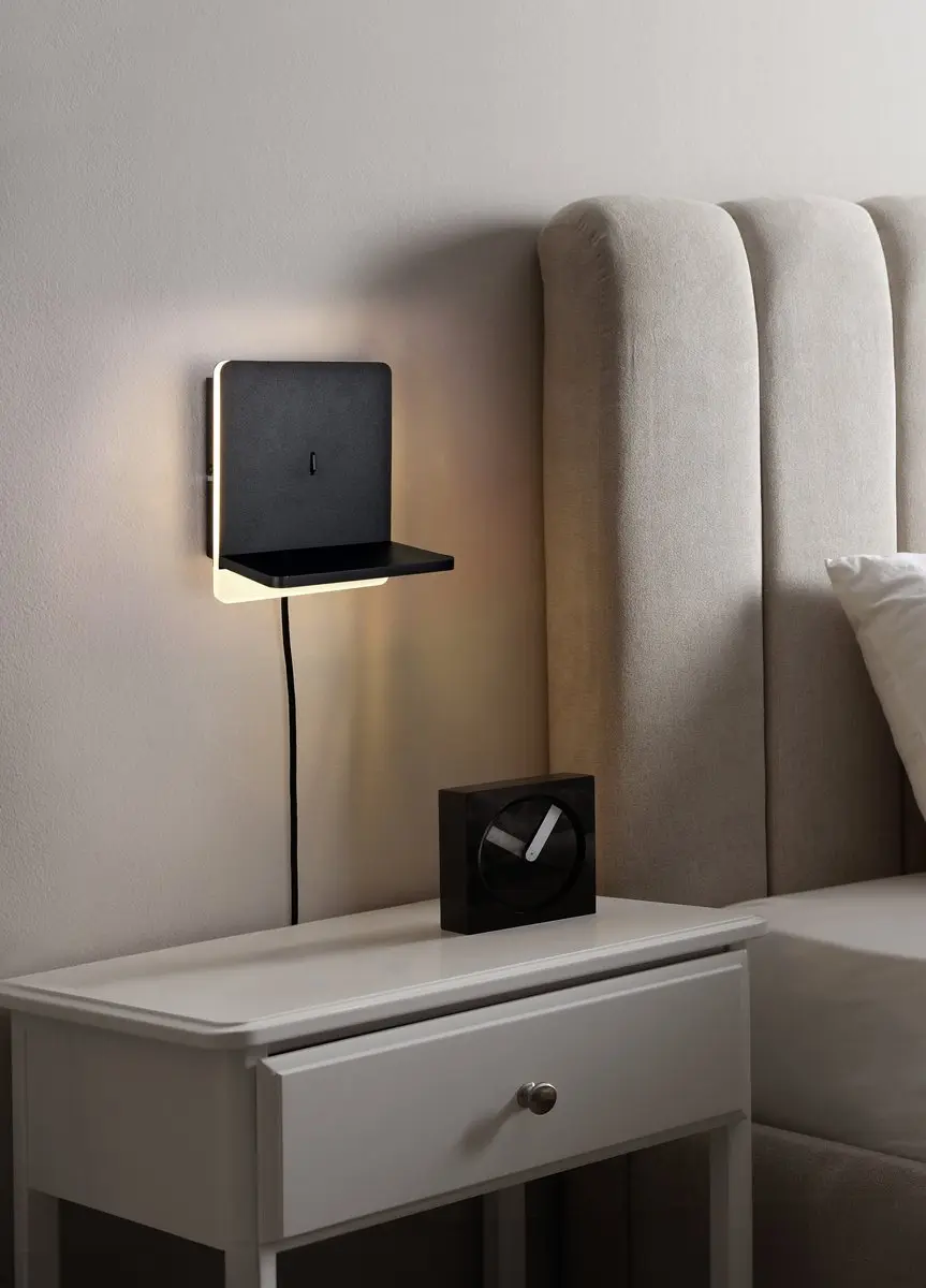 Trio Fairfield 248670132 Wandlamp - Zwart Mat - afbeelding 3 van 5