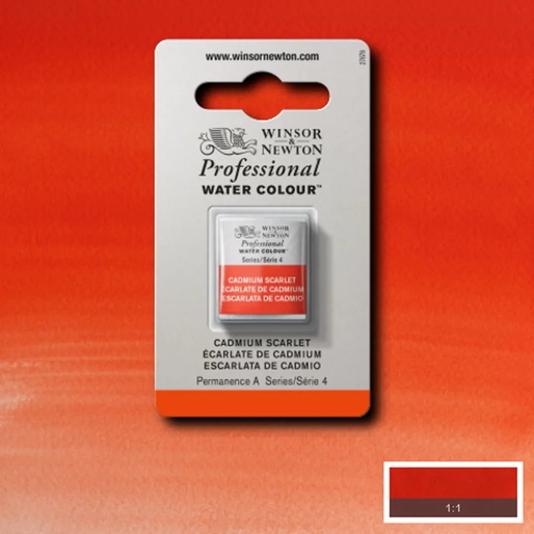 Winsor & Newton Professionele Aquarelverf Halve Nap Cadmium Scarlet