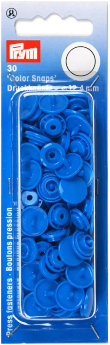 Prym Drukknoop ColorSnaps 12,4mm Staalblauw - 30 Stuks