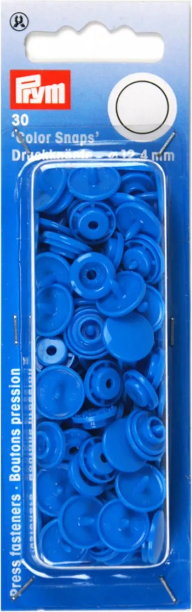 Prym Drukknoop ColorSnaps 12,4mm Staalblauw - 30 Stuks