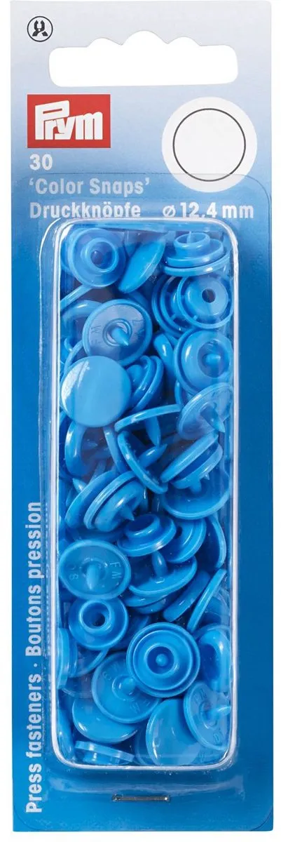 Prym Drukknoop ColorSnaps 12,4mm Staalblauw - 30 Stuks