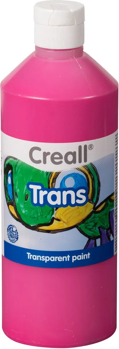 Creall Raamverf Transparant Roze 500ml