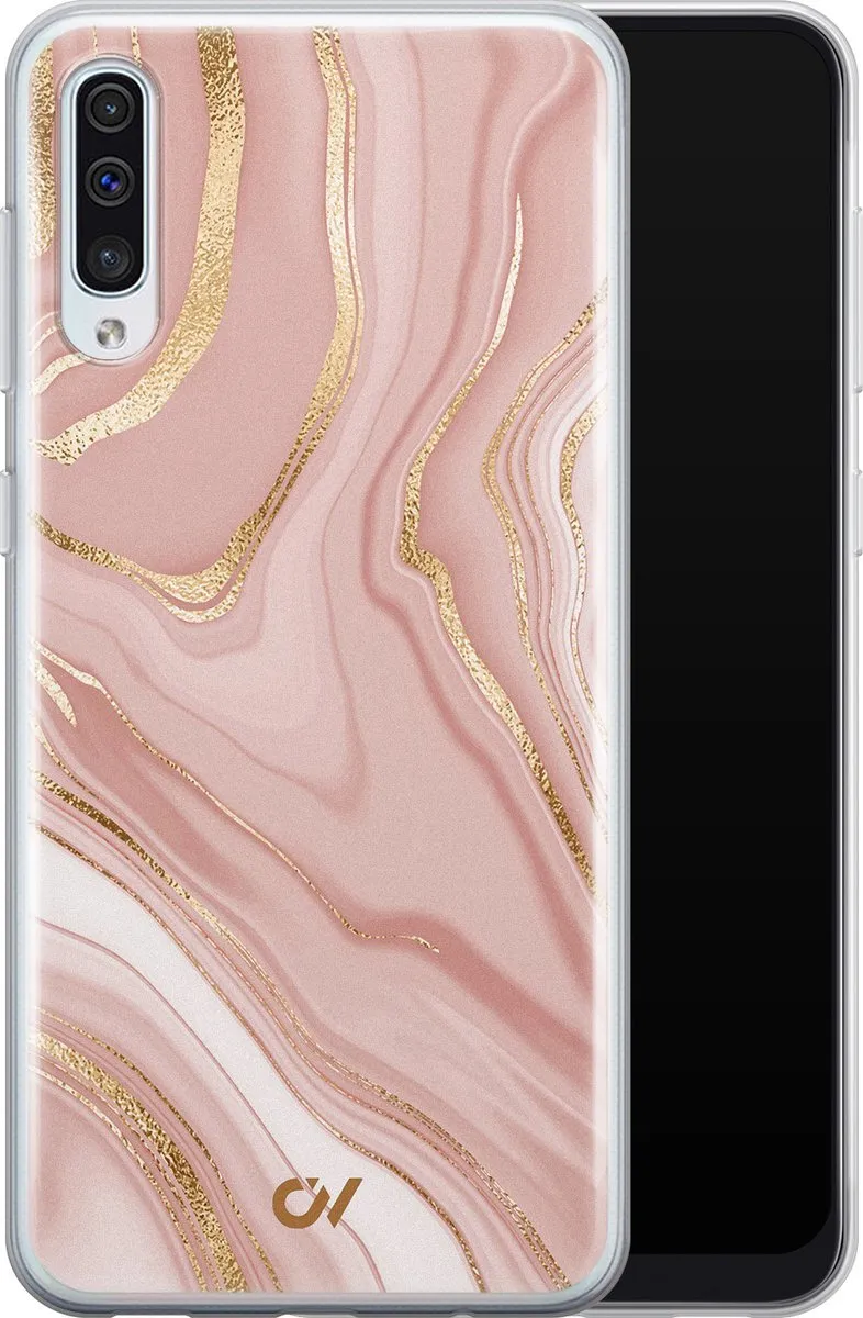 Casevibes Galaxy A50 Hoesje - Rose Marble - TPU