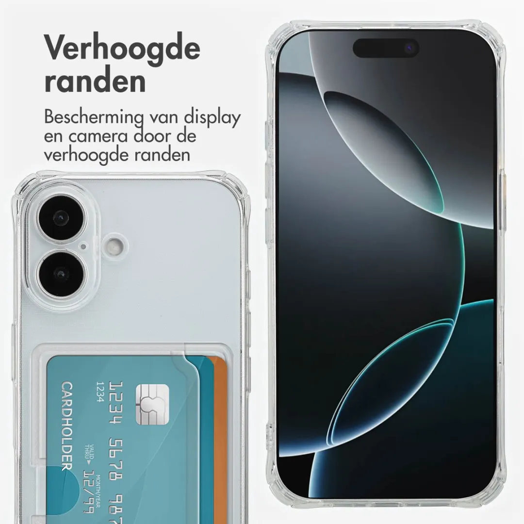 Imoshion Hoesje iPhone 17 - 2 Pasjes - Transparant