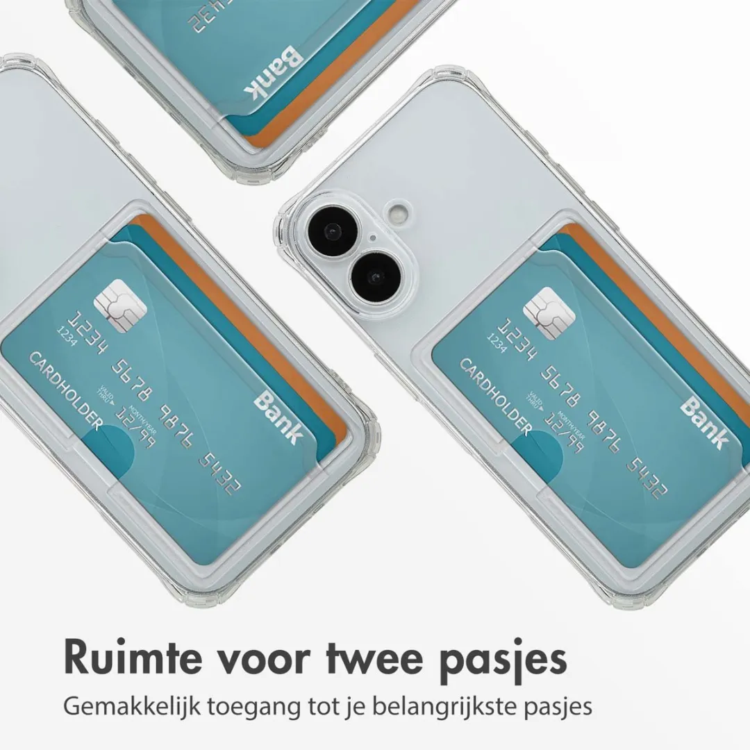 Imoshion Hoesje iPhone 17 - 2 Pasjes - Transparant
