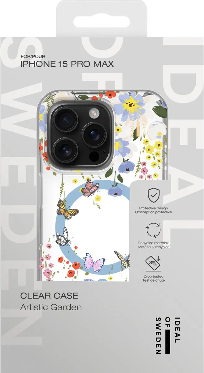 iDeal of Sweden Clear Case iPhone 15 Pro Max - Artistic Garden - IDCLCMS-I2367P-532