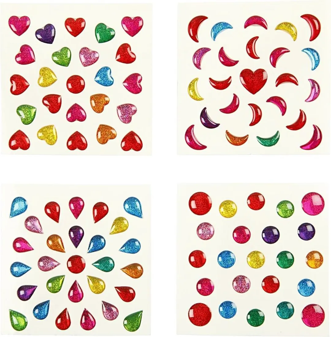 Creativ Company Mini Stickers 7-11mm - 100 Vellen Multicolor