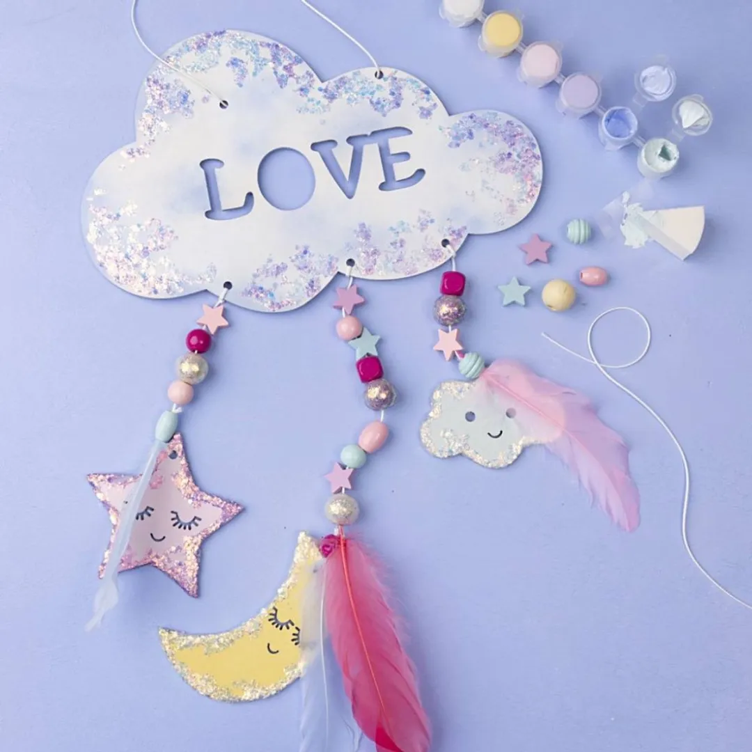 Creativ Company Houten Mobiel Nacht 28cm - Multicolor