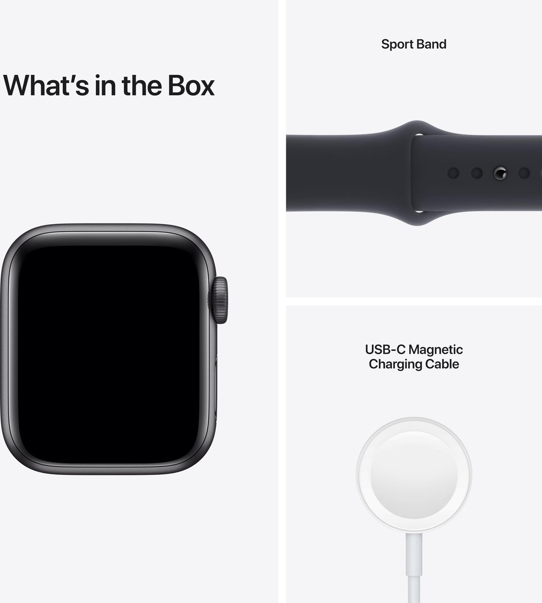 Apple Watch SE 2021 - Smartwatch dames en heren - 40mm - Spacegrijs