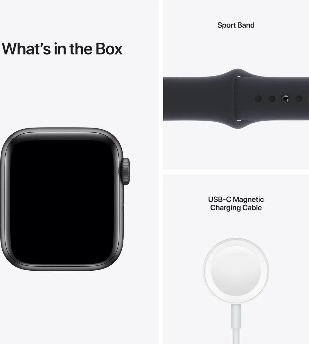Apple Watch SE 2021 40mm Smartwatch - Spacegrijs