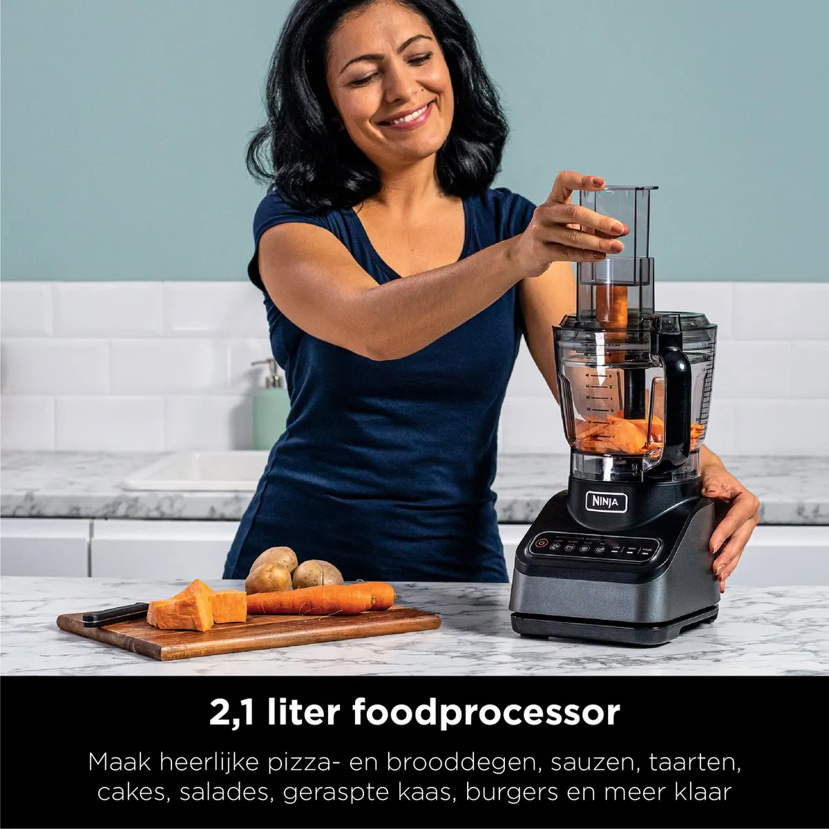 Ninja Foodi BN650EU Foodprocessor & Blender 850W - 2.1L - 5 Mesjes - afbeelding 3 van 6