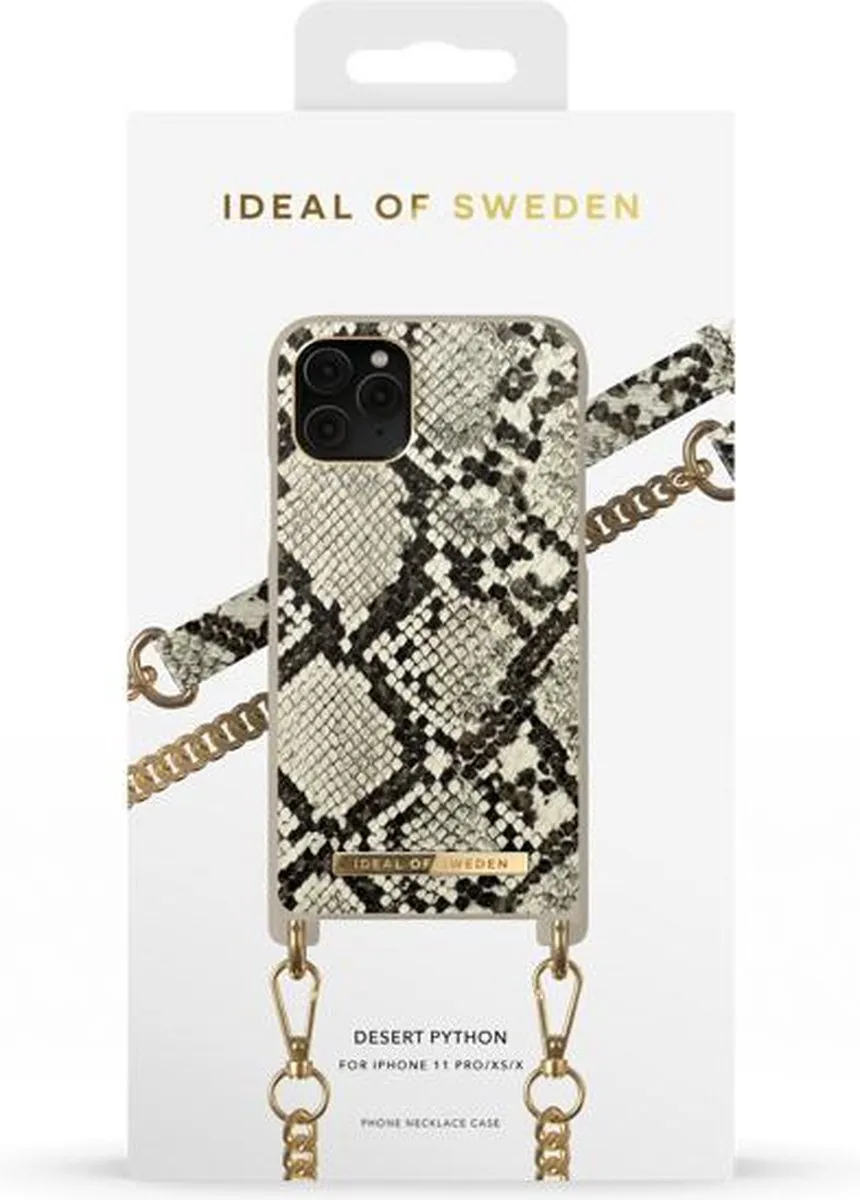 iDeal of Sweden Phone Necklace Case iPhone 11 Pro/XS/X - Desert Python - afbeelding 5 van 6