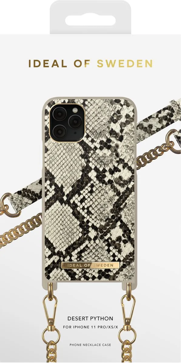 iDeal of Sweden Phone Necklace Case iPhone 11 Pro/XS/X - Desert Python - afbeelding 6 van 6