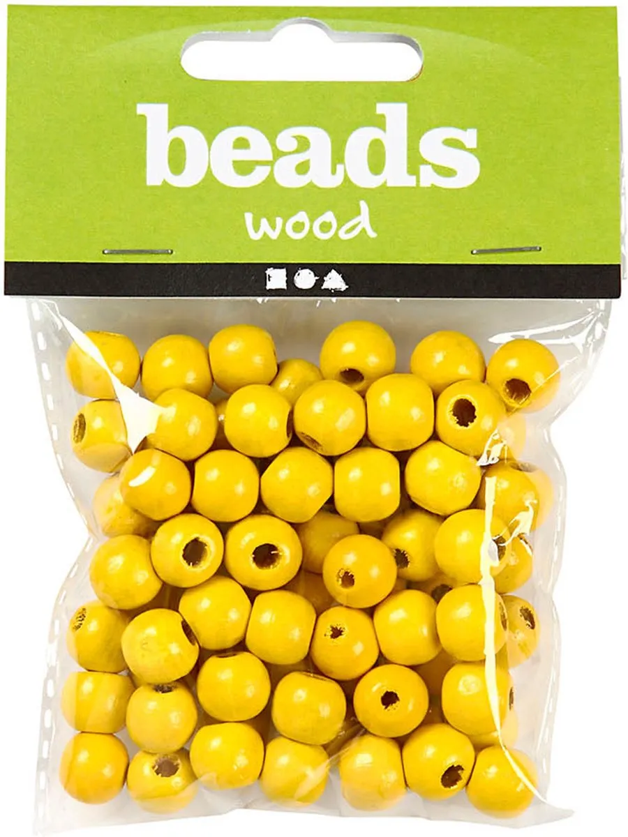 Creativ Company Houten Kralen 12mm - Groen - 40 Stuks