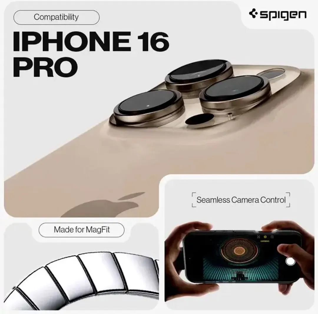 Spigen Tough Armor T MagFit iPhone 16 Pro Hoesje - MagSafe/Qi2 - Transparent
