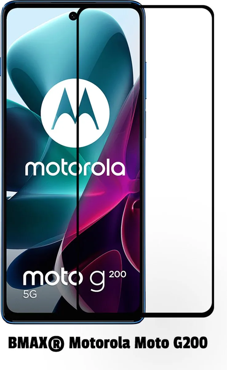 BMAX Moto G200 Screenprotector 2 Stuks - Full Cover - Zwart