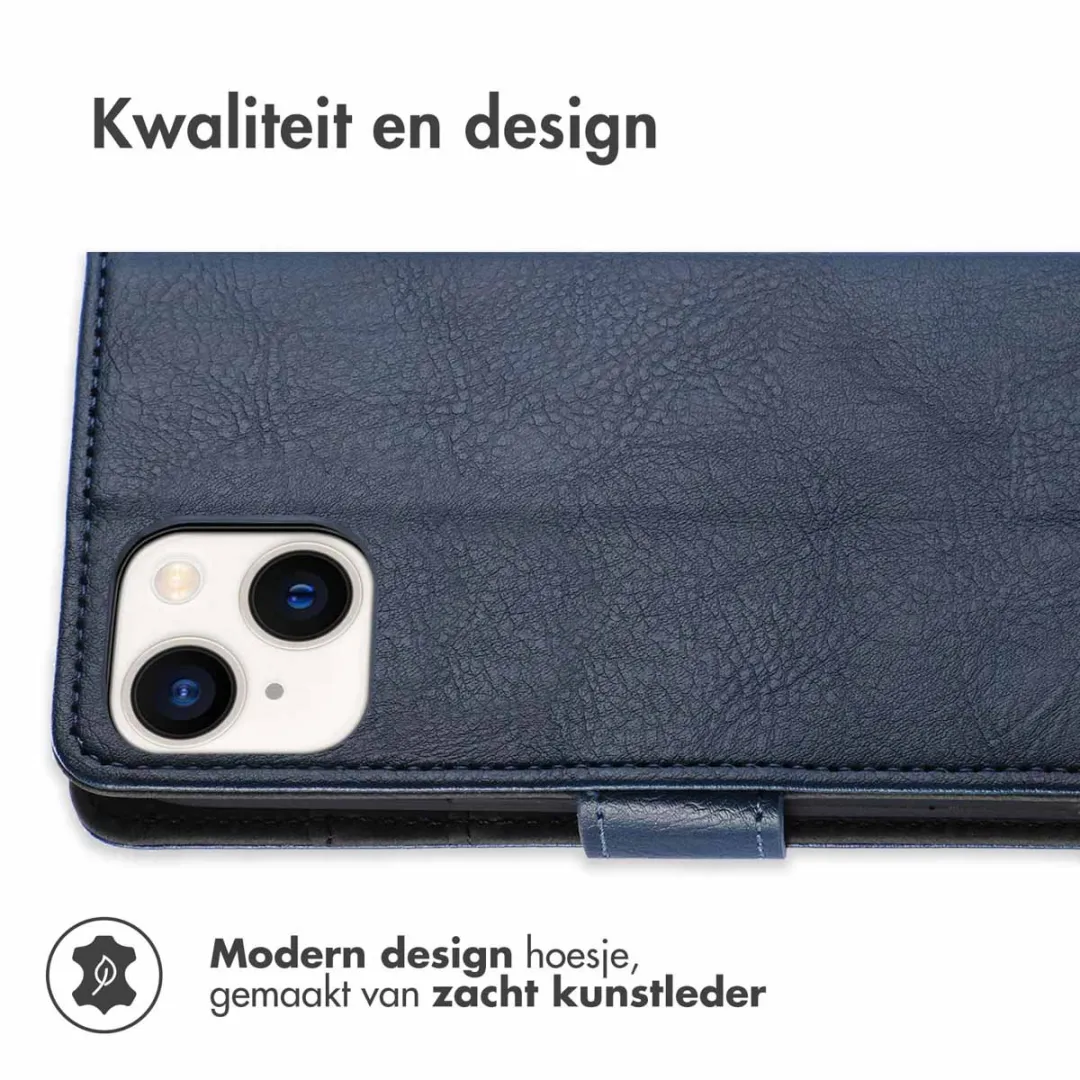 Imoshion Bookcase Hoesje iPhone 13/14 - 3 Pasjes - Donkerblauw