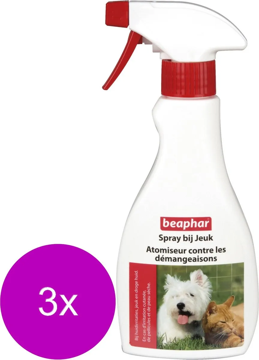 Beaphar Spray Bij Jeuk Hond & Kat 250ml - 3 Stuks - afbeelding 6 van 6