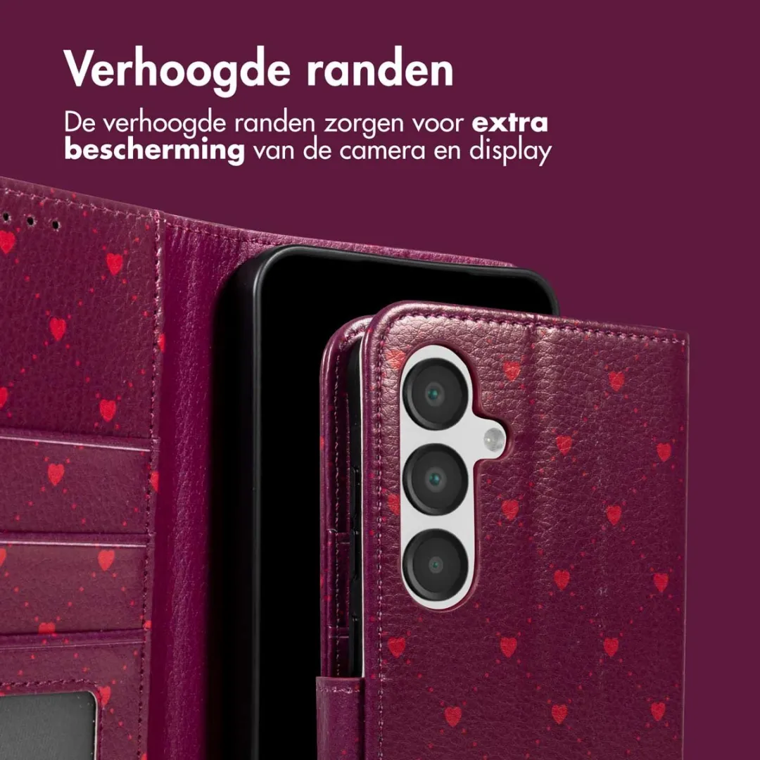 Imoshion Galaxy A16 Hoesje - Crush Check Coral - 3 Pasjes
