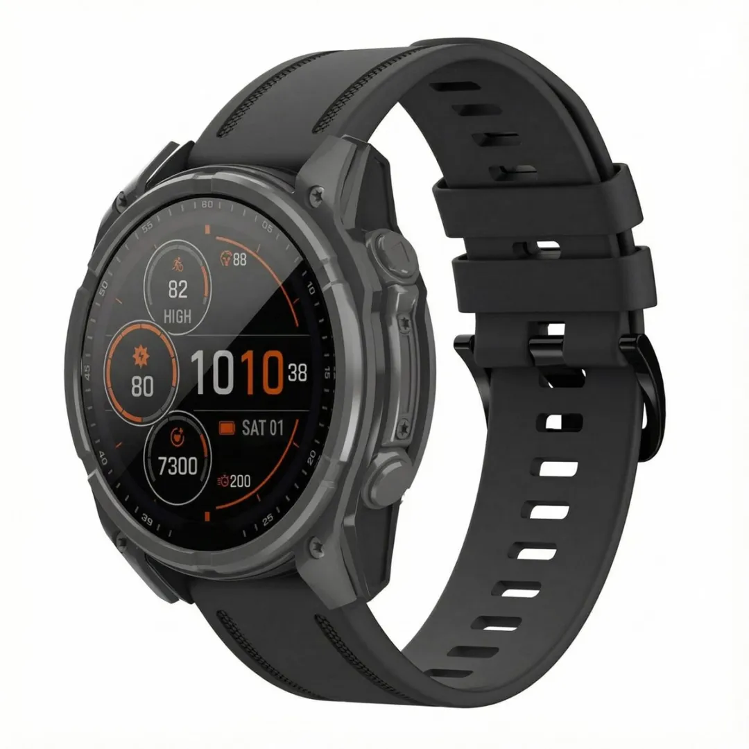 Imoshion Line Siliconenbandje Garmin 20mm - Zwart