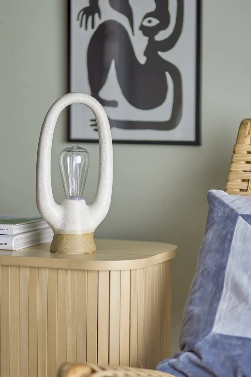Bloomingville Latifa Draagbare Lamp - Wit