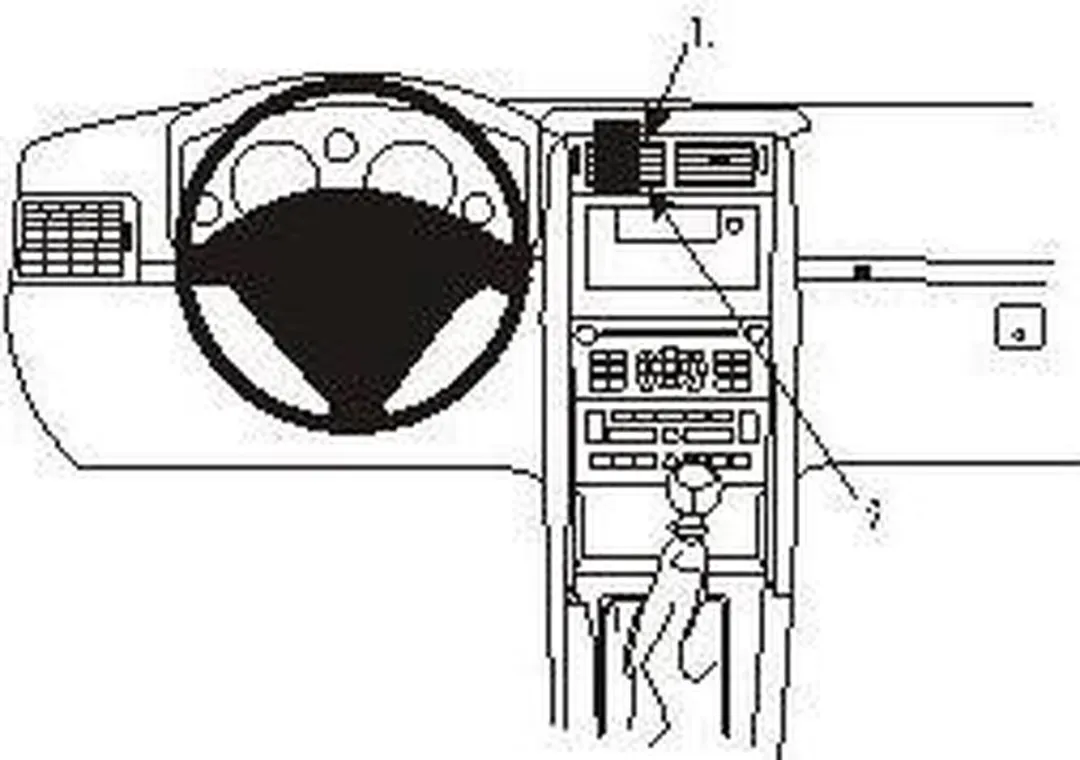 Brodit ProClip 853431 Houder - Peugeot 407 2004-2010 - Zwart - afbeelding 6 van 6