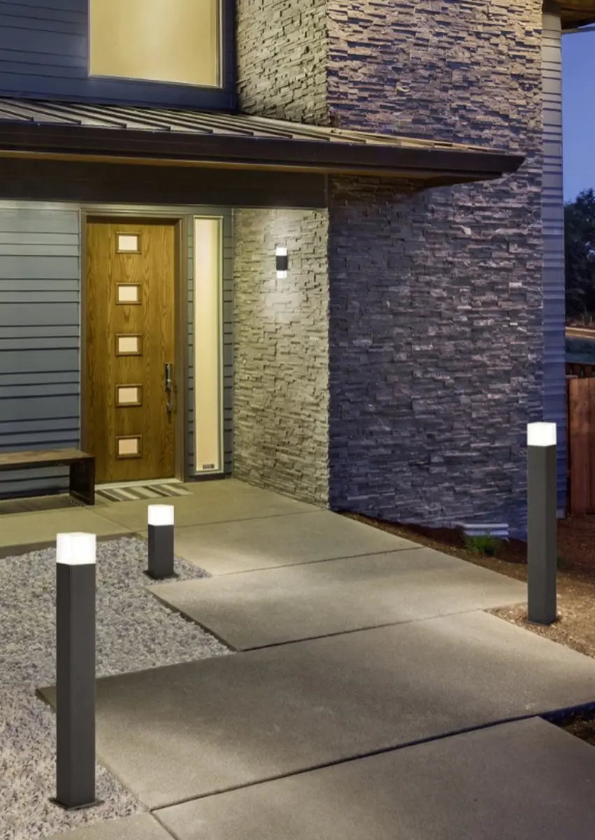 Trio Hudson Tuinpadverlichting 80cm - IP44 - Antraciet - afbeelding 6 van 6