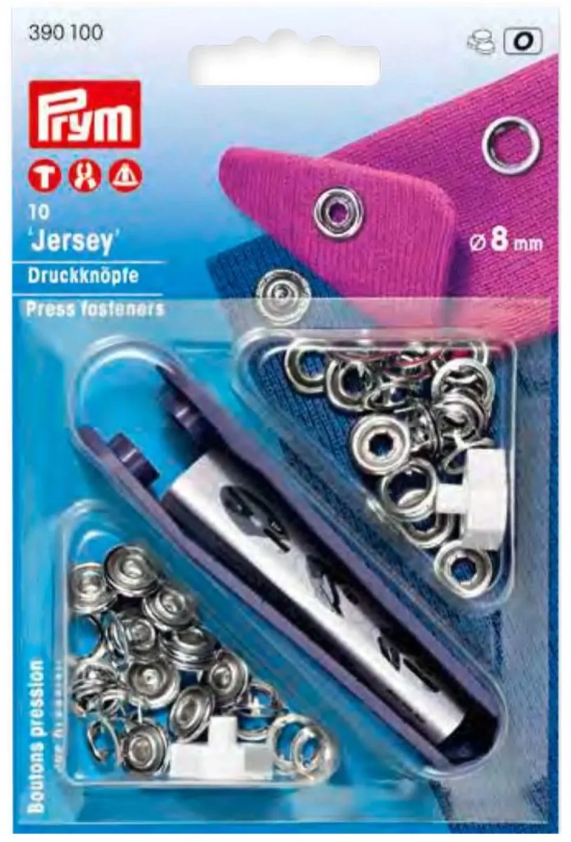 Prym Jersey Drukknopen 8mm Zilverkleur - 10 Stuks - afbeelding 6 van 6