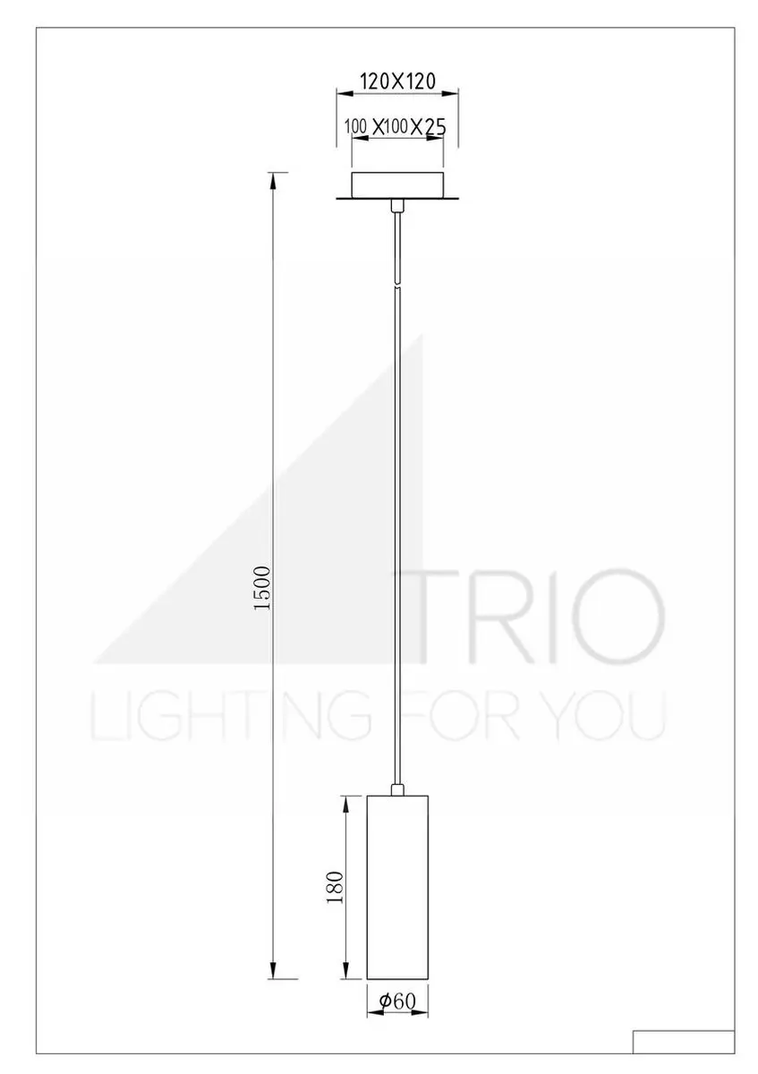 TRIO Marley Hanglamp Zwart Mat - afbeelding 4 van 6