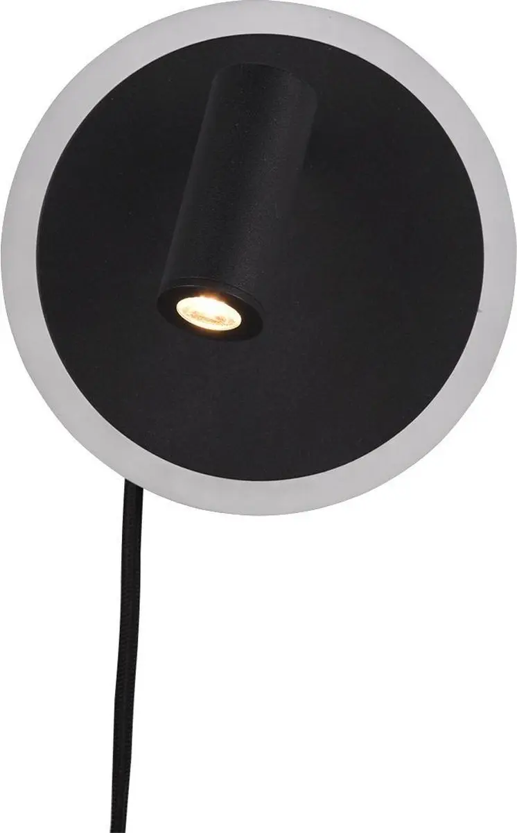 TRIO JORDAN - Wandlamp - Zwart mat - incl. 1x SMD 5 W - - afbeelding 2 van 6