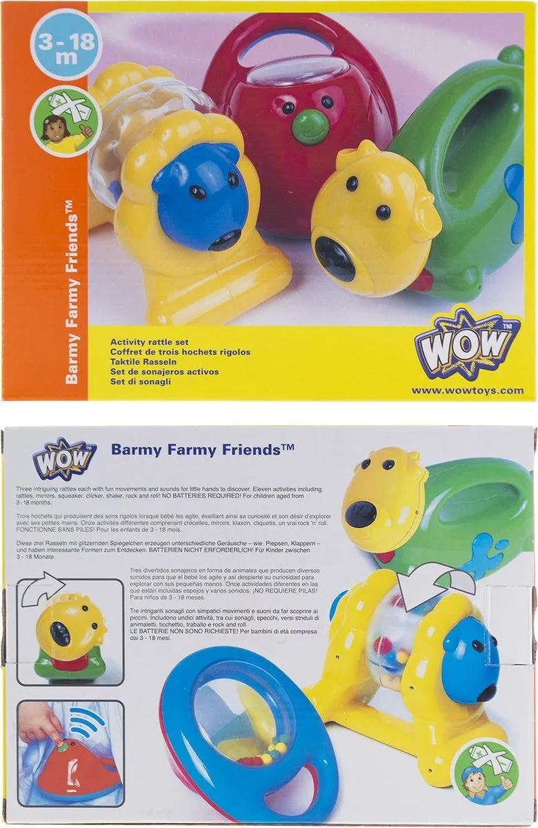 WOW Toys Barmy Farmy Friends Ratelaars