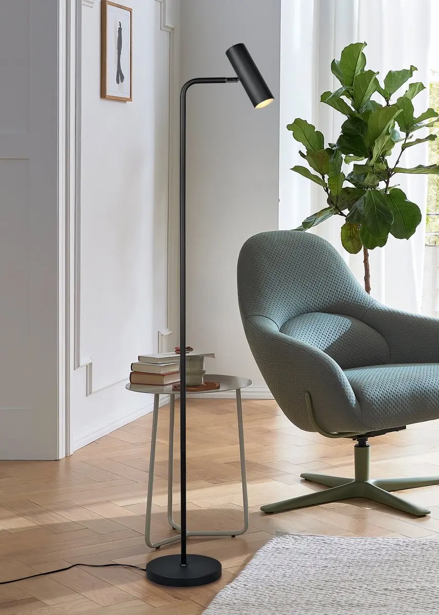 Trio Marley Vloerlamp - GU10 - Zwart mat - afbeelding 2 van 6