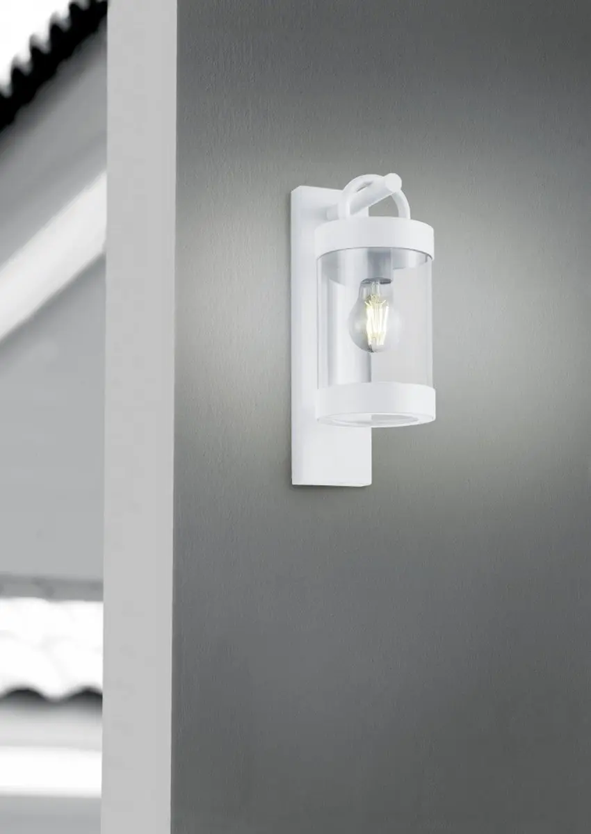 Trio Sambesi Buitenwandlamp - E27 - Bewegingssensor - IP44 - Wit - afbeelding 3 van 4