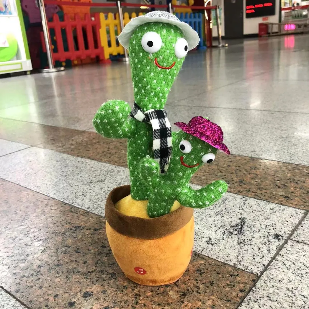 VDTOYS Dansende Cactus Moeder & Zoon - 32cm - 120 TikTok Liedjes