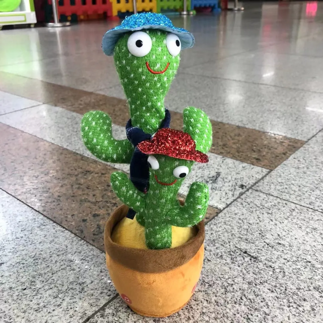 VDTOYS Dansende Cactus Moeder & Zoon - 32cm - 120 TikTok Liedjes