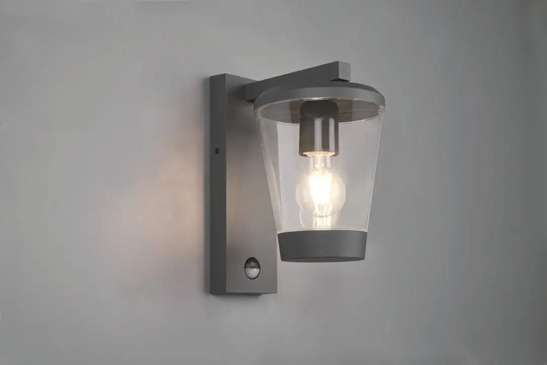 Trio Cavado Sensor Buitenwandlamp - Antraciet - IP44 - afbeelding 4 van 6