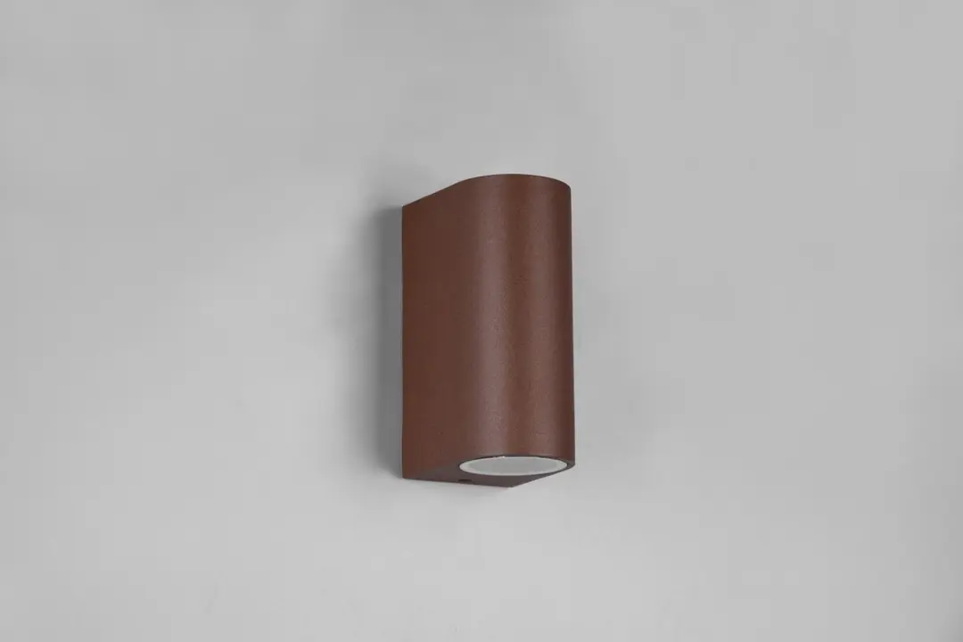 Trio ROYA Buitenwandlamp 2-lichts - IP44 - Roestkleur - afbeelding 4 van 6