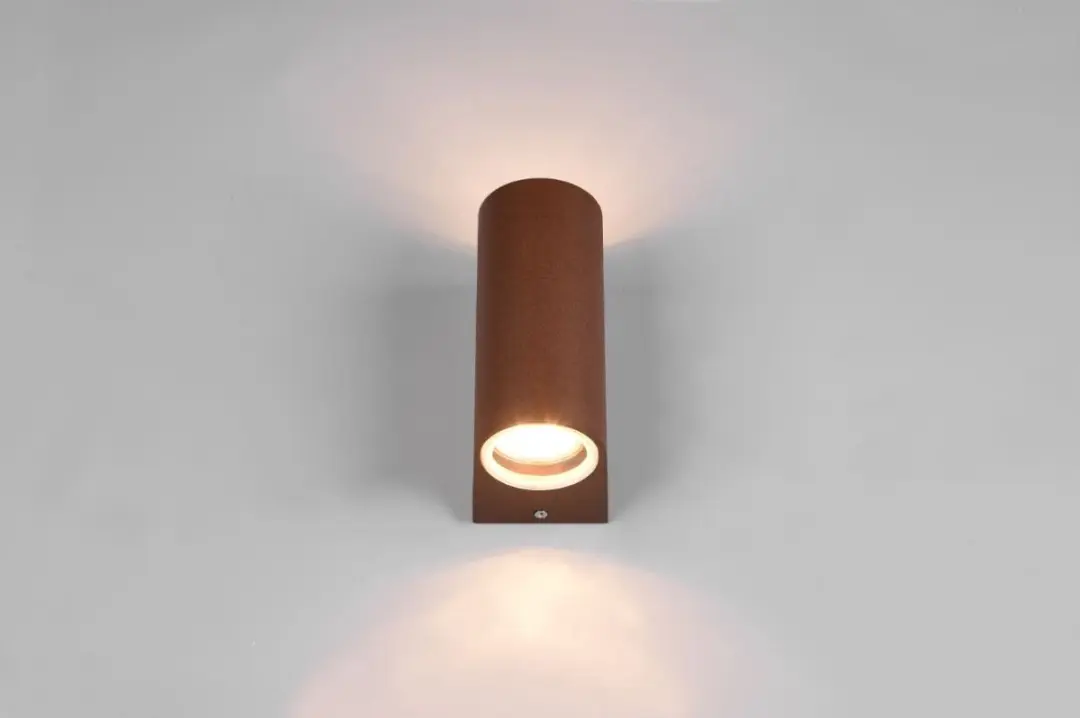 Trio ROYA Buitenwandlamp 2-lichts - IP44 - Roestkleur - afbeelding 5 van 6