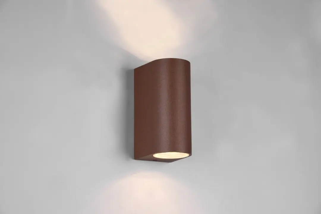 Trio ROYA Buitenwandlamp 2-lichts - IP44 - Roestkleur - afbeelding 3 van 6