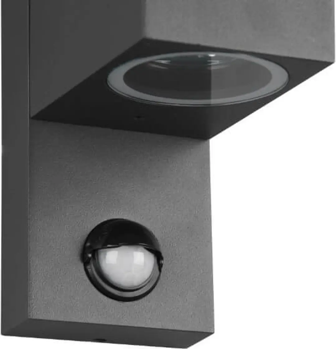 Trio Roya Buitenwandlamp 2-lamps Sensor - Antraciet - afbeelding 4 van 6