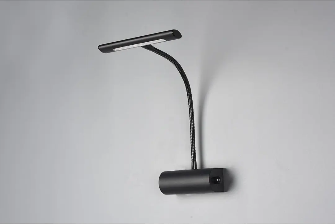 TRIO CURTIS - Wandlamp - Zwart mat - incl. 1x SMD 4 W - Schemersensor - afbeelding 4 van 6