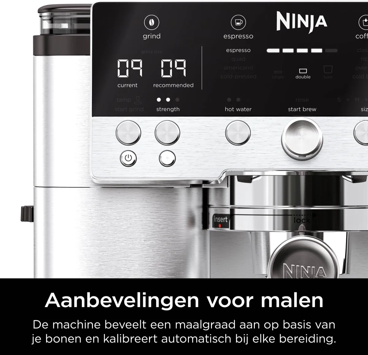 Ninja Luxe Café Premier 3-in-1 Espressomachine en Filterkoffiezetapparaat met Melkopschuimer - ES601EU