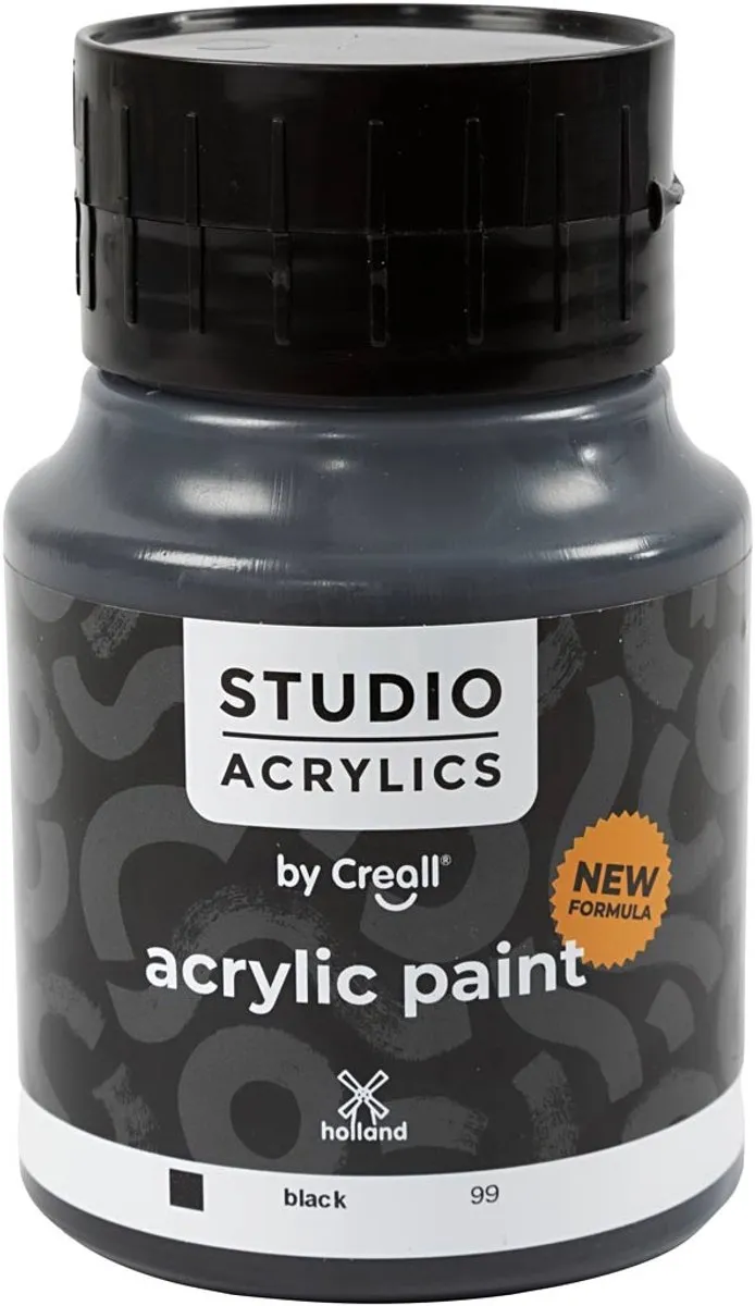Creativ Company Creall Studio Acrylverf Zwart 500ml