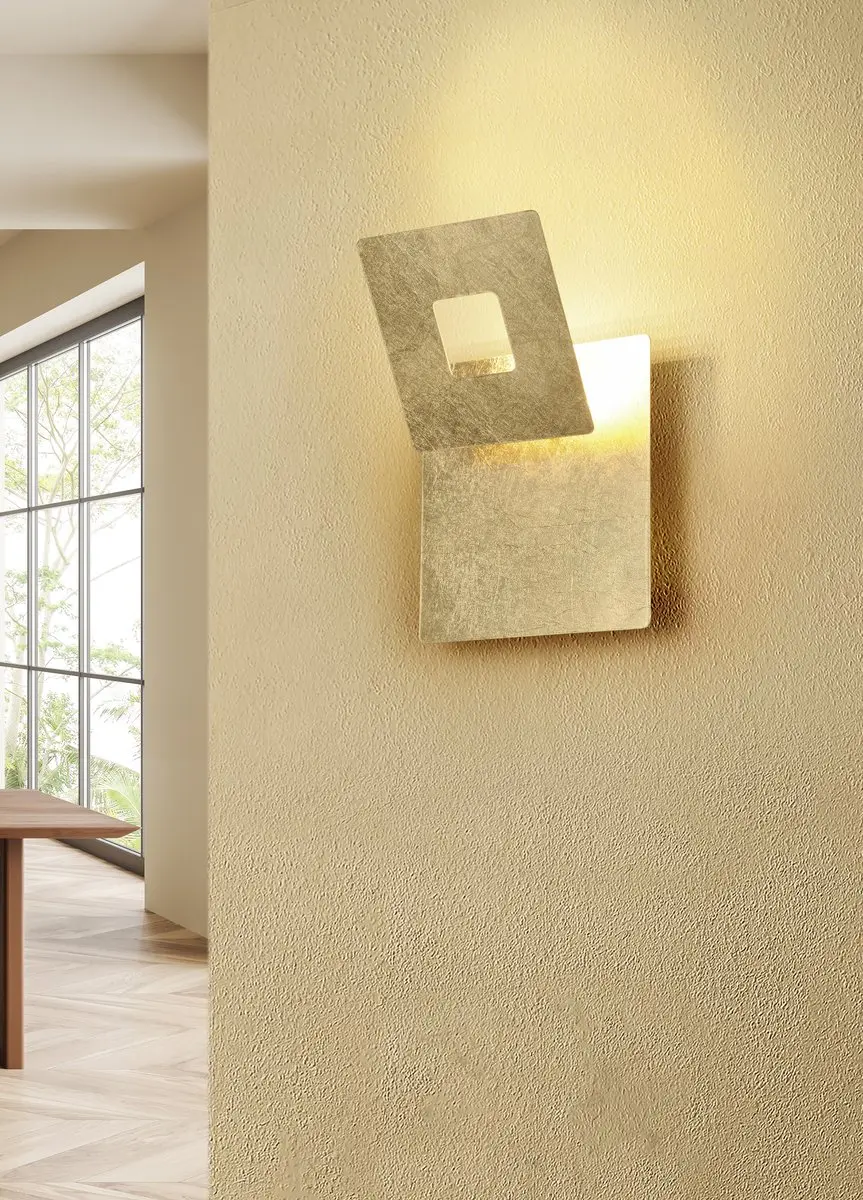 Trio Leano LED Wandlamp 6W - Goud - afbeelding 5 van 6